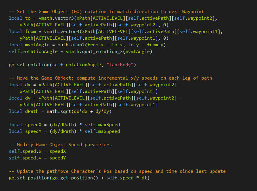 Tactxstudios Defold Tutorials - issue with some 2d trig scripting support roblox